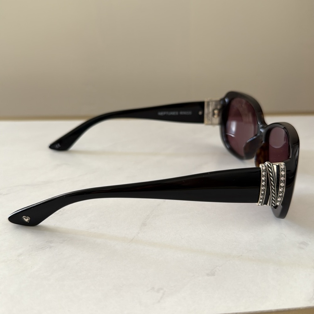 Brighton Black Sunglasses with Colorful Floral Case - Picture 9 of 14